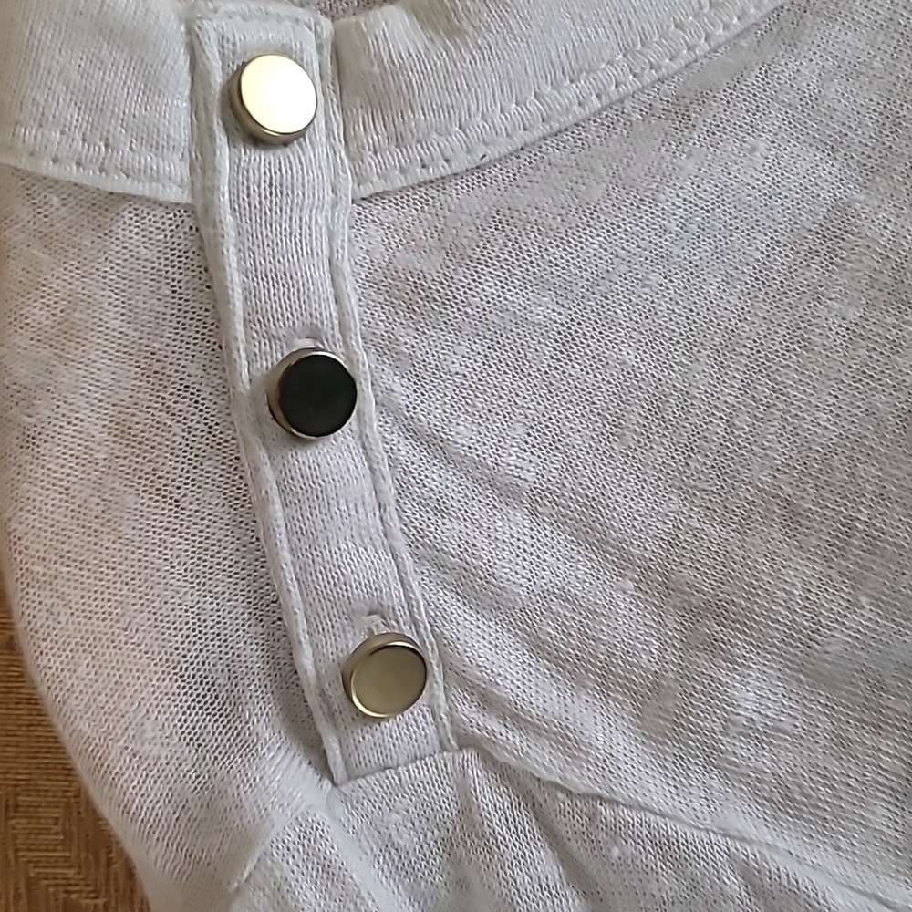 Chico's Boatneck  100% Linen Women Pullover Top XL - Picture 6 of 10